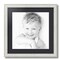 ArtToFrames 17x17" Matted Picture Frame with 13x13" Single Mat Photo Opening Framed in 1.25" White and 2" Mat (FWM-4098-17x17)